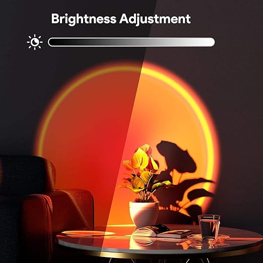 One94Store RGB Sunset Projection Lamp – 16 Color Modes LED Night Light with Remote for Bedroom, Romantic Decor, Valentine Day Gift, Love Gift for Her, Couple Gift, Ambient Mood Lighting