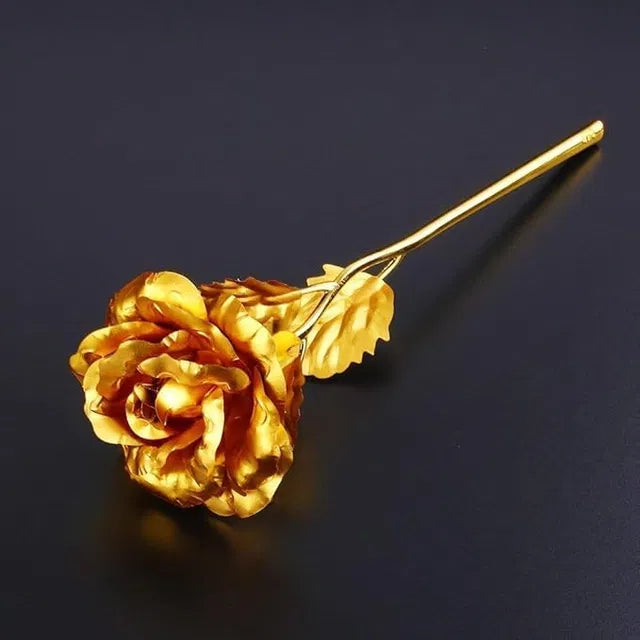 Tekcool Decorative 24K Golden Artificial Rose