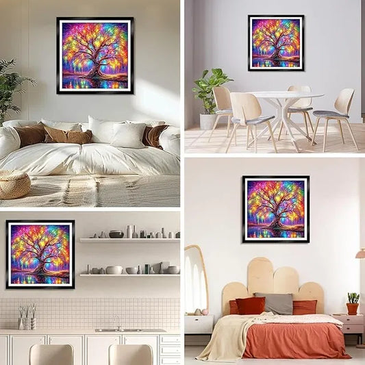 Diamond Art Painting Kits for Adults and Beginners, 5D Tree Diamond Art Kit