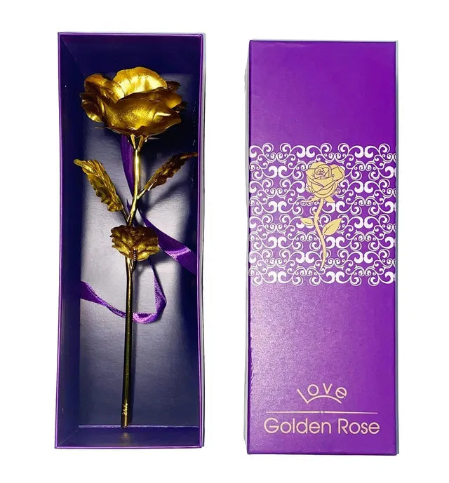 Tekcool Decorative 24K Golden Artificial Rose