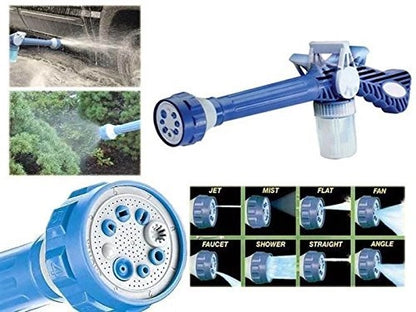 Water Cannon 8 in 1 Turbo Water Spray Gun for Car Washing, Gardening Home Cleaning with inbuilt Soap Dispenser Tank
