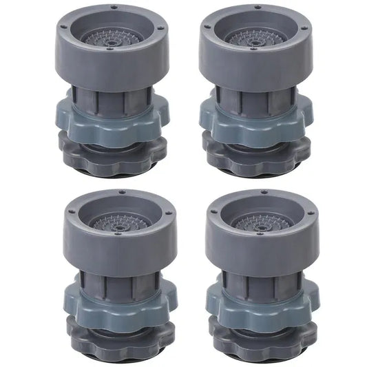 Washing Machine Vibration Pads, Floor Trays, Refrigerator Stand (4 Pcs Set)