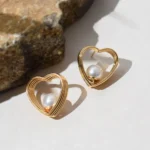 Sparkling Earring Set for Women – Studs & Hoops - Image 2